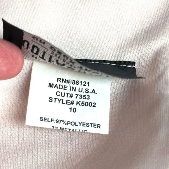 Un Deux Trois Pink Metallic Kids Formal Dress - Picture 11 of 11